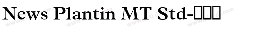 News Plantin MT Std字体转换